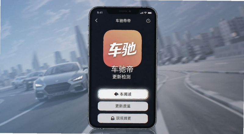 车驰帝app版本更新检测界面预览图