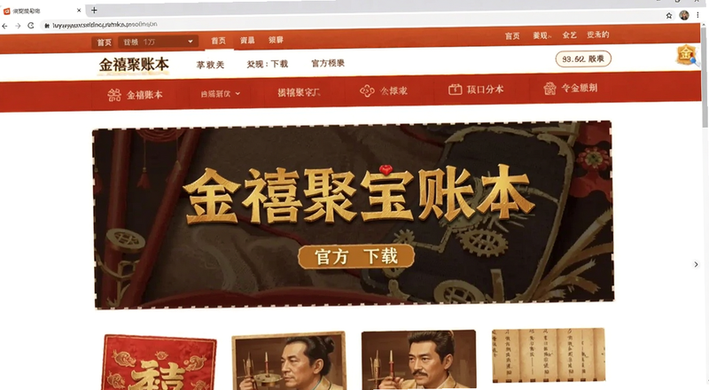 金禧聚宝账本官方下载页面截图预览图