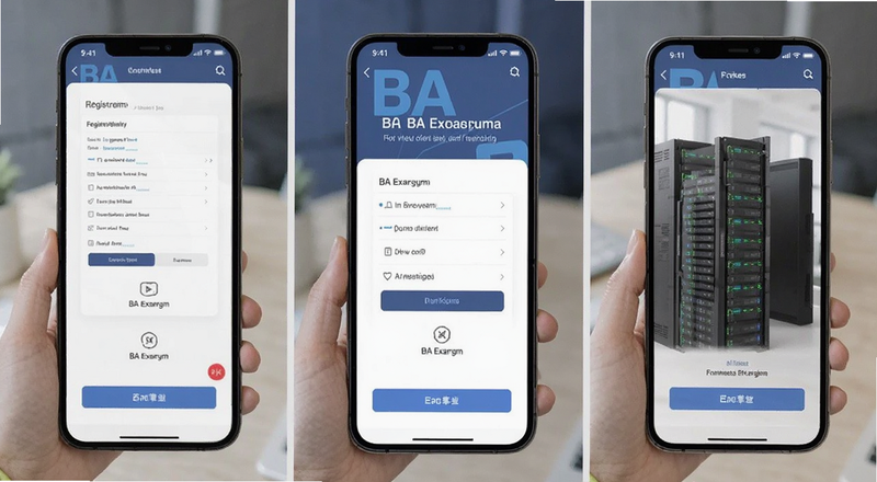 BA交易所注册页面手机端操作界面预览图