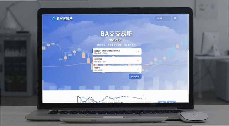 BA交易所中文注册页面预览图