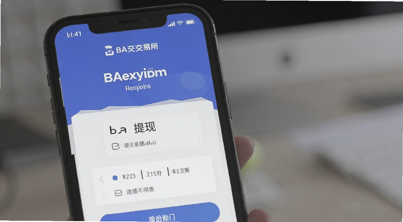 BA交易所APP提现页面预览图
