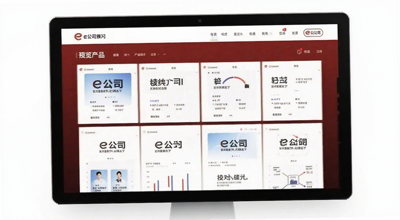 e公司旗下产品界面预览图