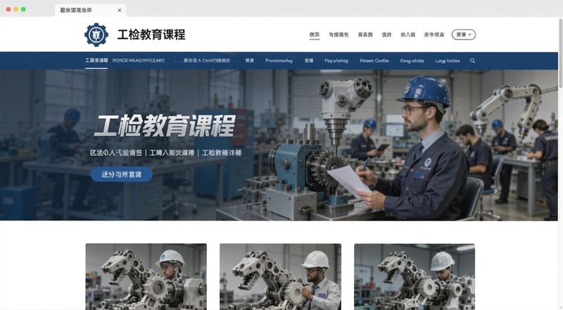 工检教育课程页面预览图