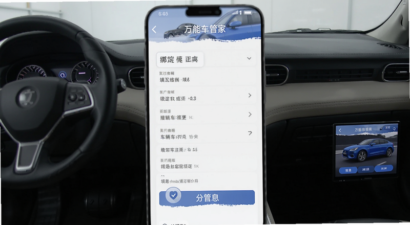 万能车管家绑定车辆填写信息页面预览图