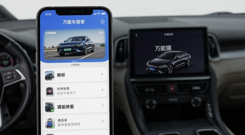 万能车管家APP首页车辆绑定界面预览图