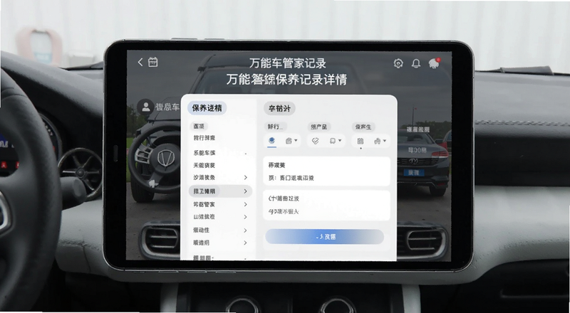 万能车管家保养记录详情页面预览图
