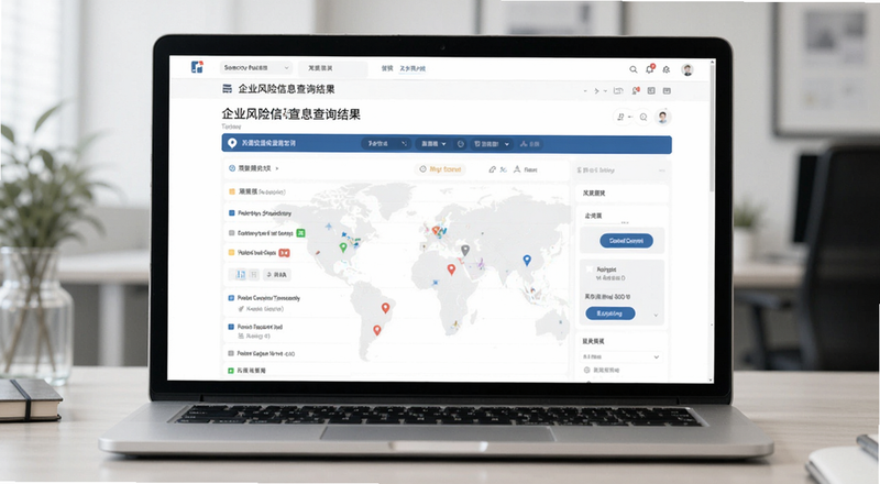 企业风险信息查询结果页面预览图