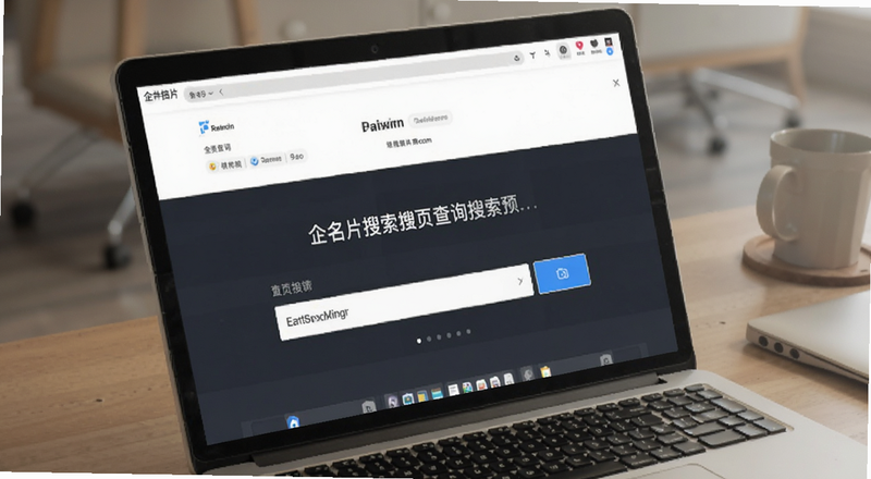 企名片搜索首页查询界面预览图