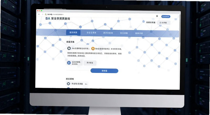 BA交易所安全资质查询页面预览图