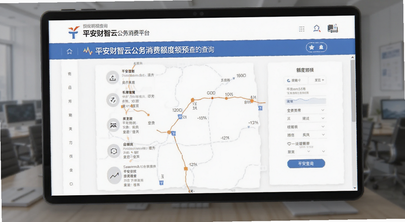 平安财智云公务消费平台额度明细查询页面预览图