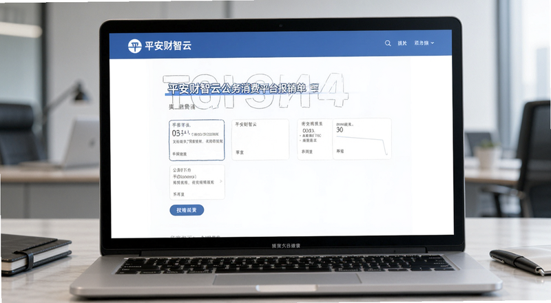 平安财智云公务消费平台报销单填写页面预览图