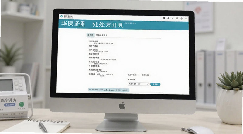 华医通医生端处方开具页面预览图