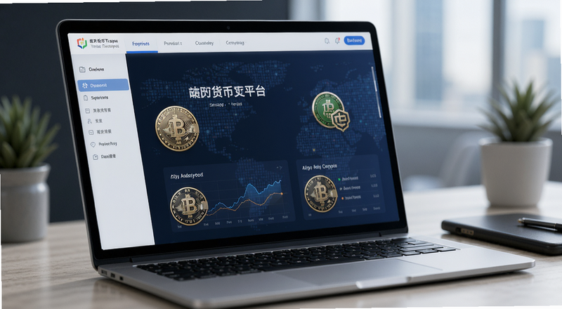 数字货币交易平台界面展示图
