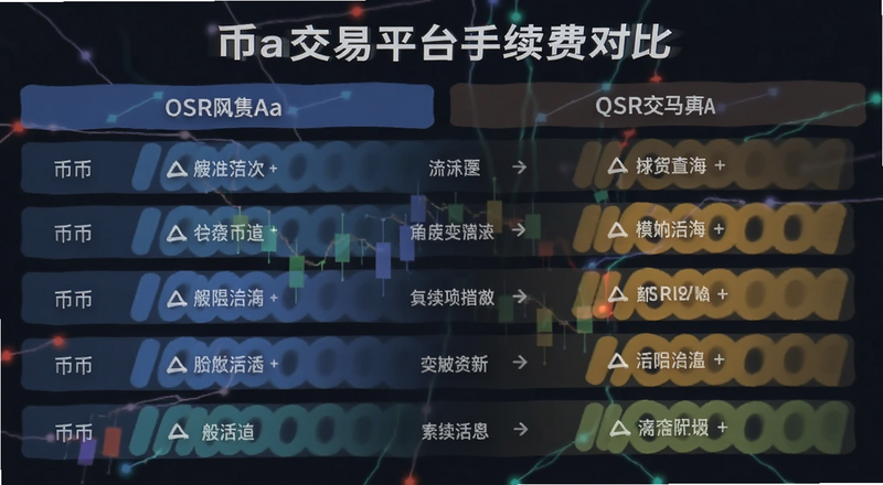 币a交易平台手续费对比图
