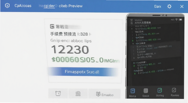 币A钱包转账确认界面手续费显示预览图