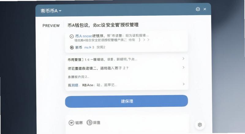 币A钱包安全设置授权管理界面预览图