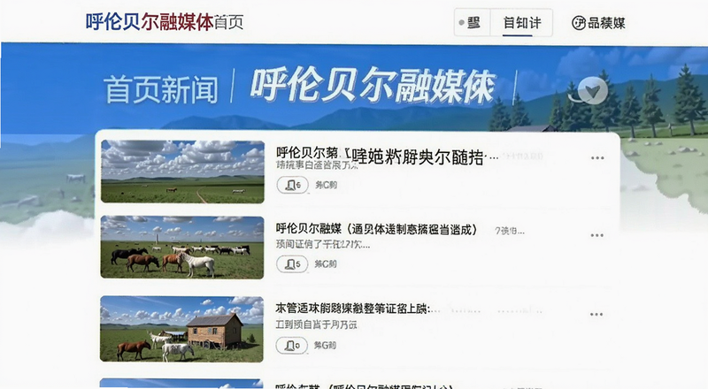 呼伦贝尔融媒首页新闻列表展示图