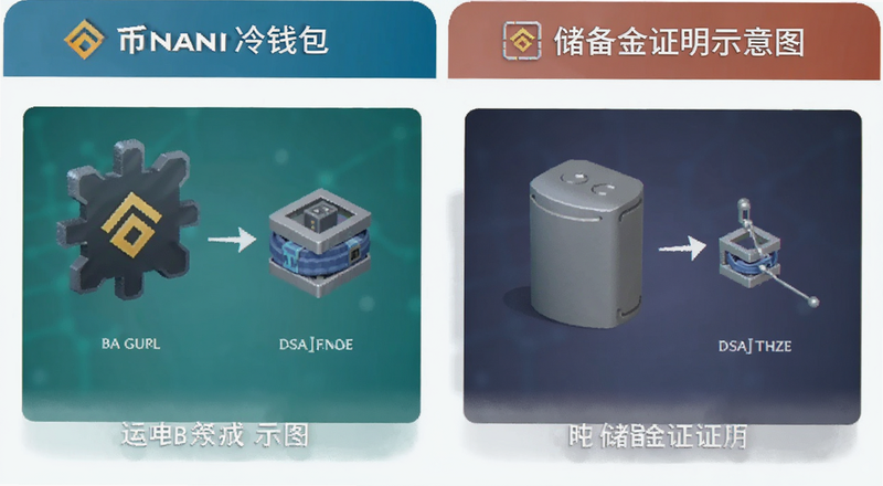 币安冷钱包与储备金证明示意图
