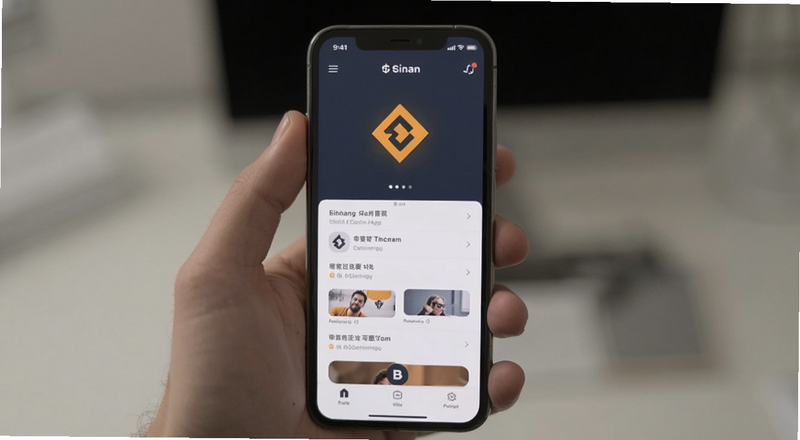 币安交易所APP界面展示图