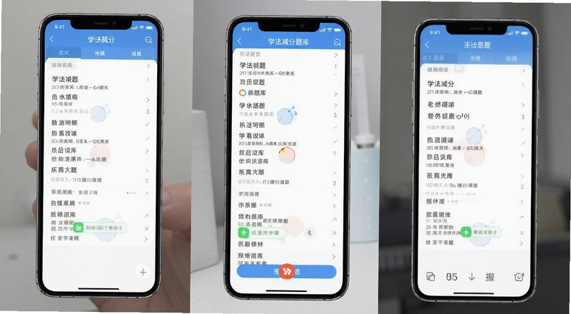 学法减分题库手机刷题界面预览图