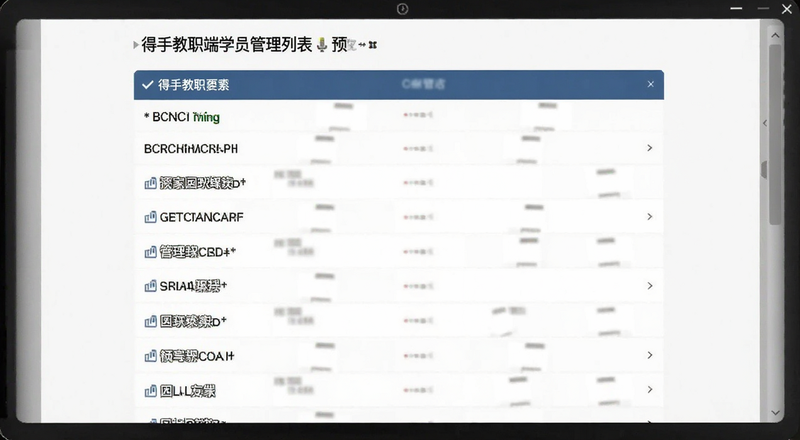 得手教职端学员管理列表预览图