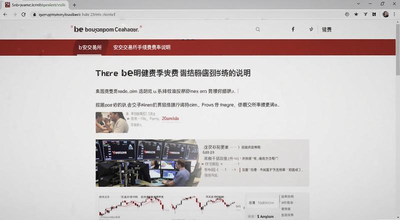 b安交易所手续费费率说明页面截图