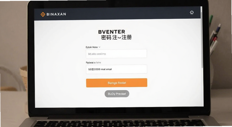 币安新手注册页面填写邮箱密码预览图