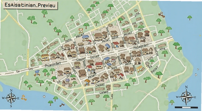 菲律宾比尼安市街景地图预览图