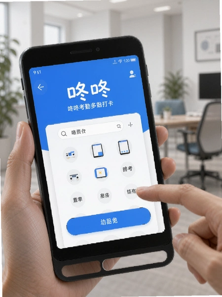 咚咚考勤多设备打卡界面