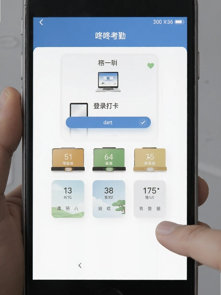 咚咚考勤多设备登录打卡界面