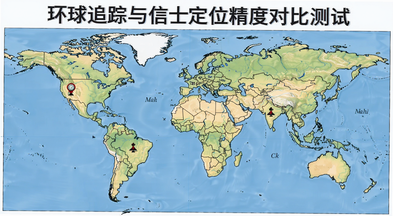环球追踪与信士定位精度对比测试图