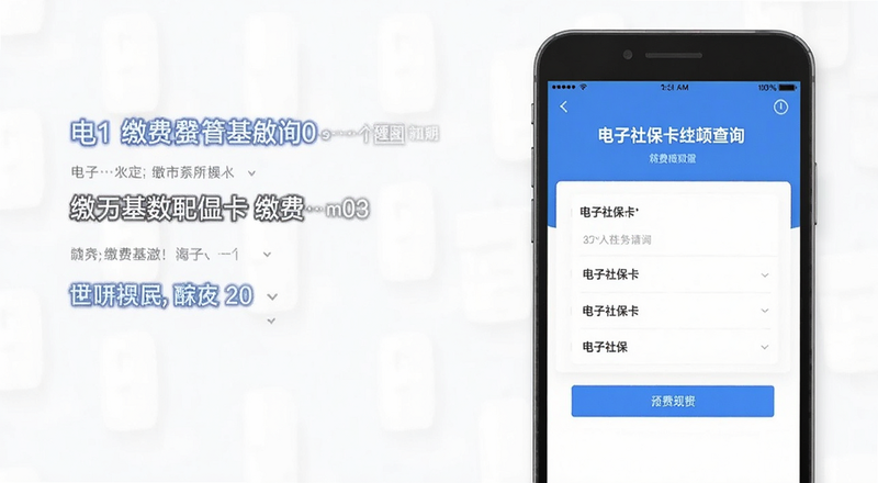 电子社保卡缴费基数查询页面预览图