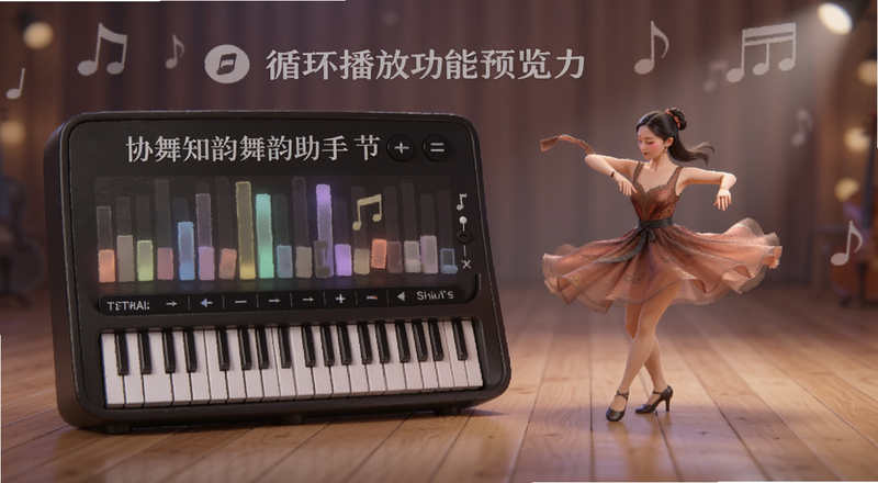 协舞知韵舞韵助手节拍器与循环播放功能预览图