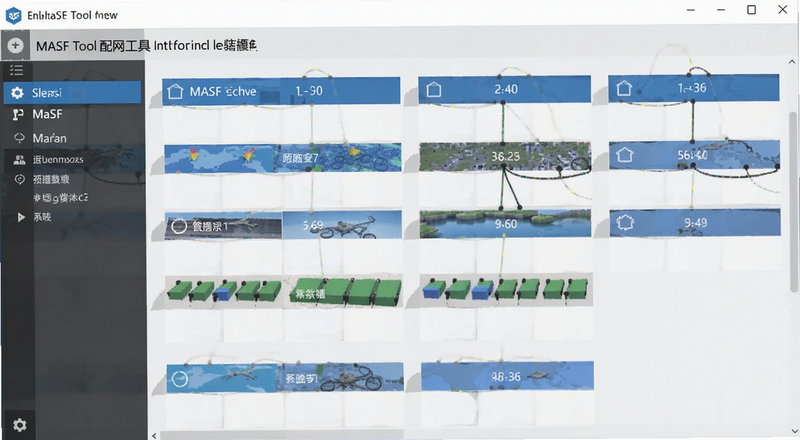 MASF Tool配网工具主界面功能布局预览图
