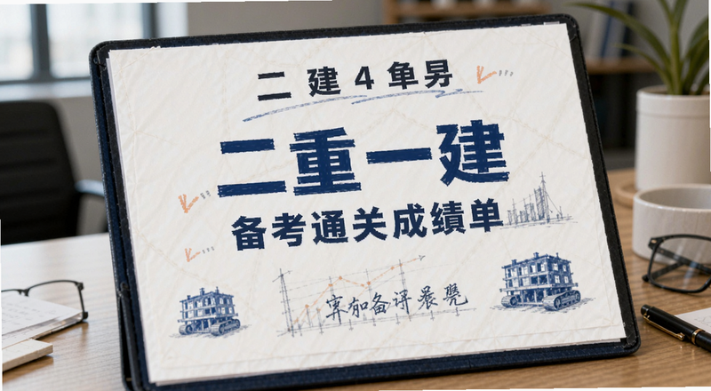 二建一建备考通关成绩单展示图
