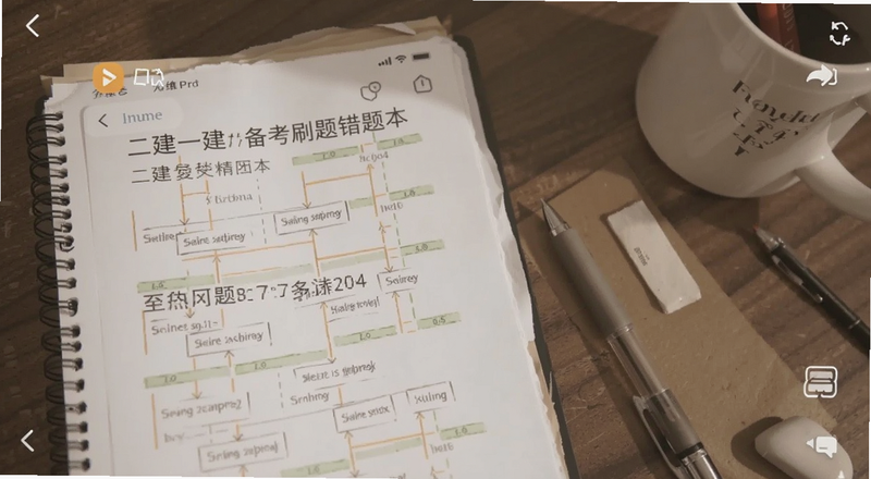 二建一建备考刷题错题本截图