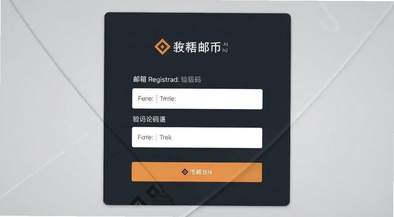 币安注册邮箱验证码填写界面预览图