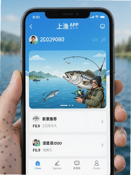 上渔APP钓点推荐界面