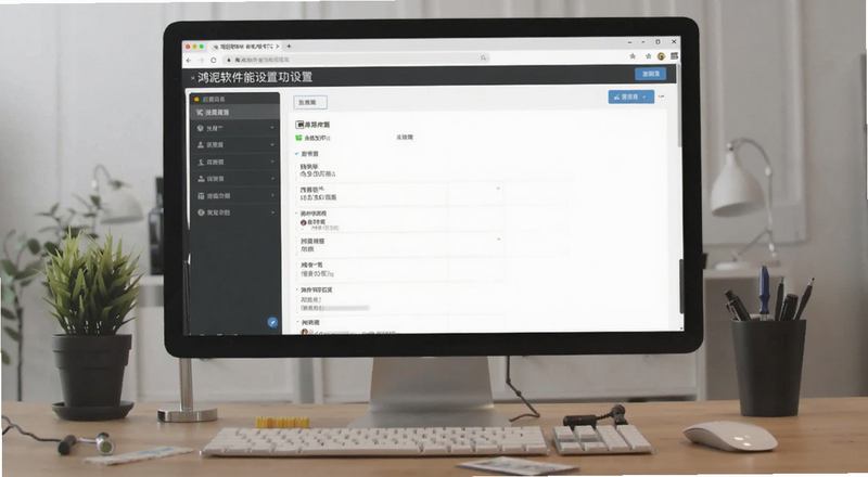 鸿泥软件功能设置页面预览图