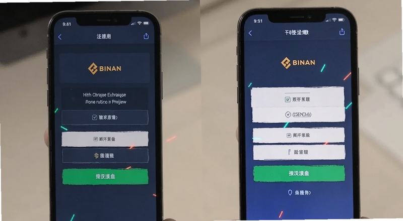 币安交易所入金界面手机端操作预览图