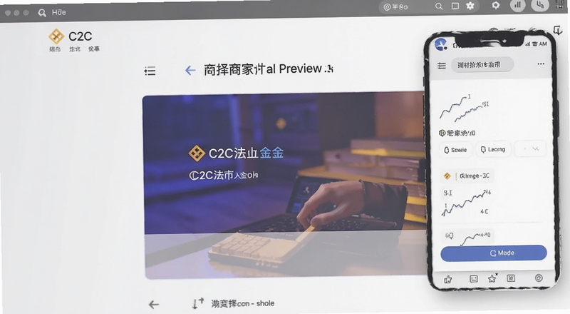 币安C2C法币入金选择商家页面预览图