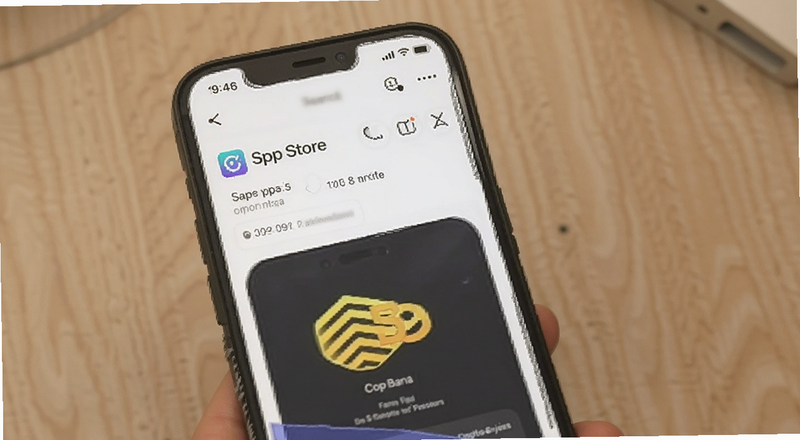 苹果手机App Store搜索币安界面示意图