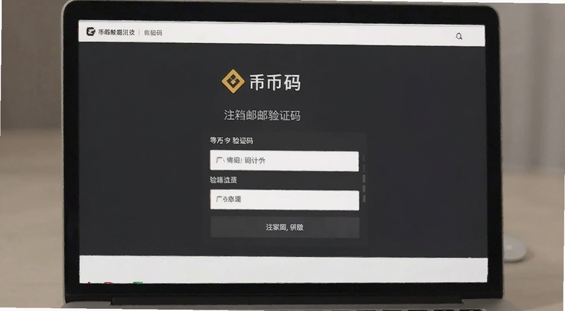 币安注册邮箱验证码填写页面预览图