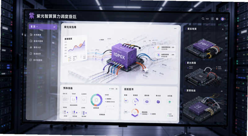 紫光智算算力调度面板预览图