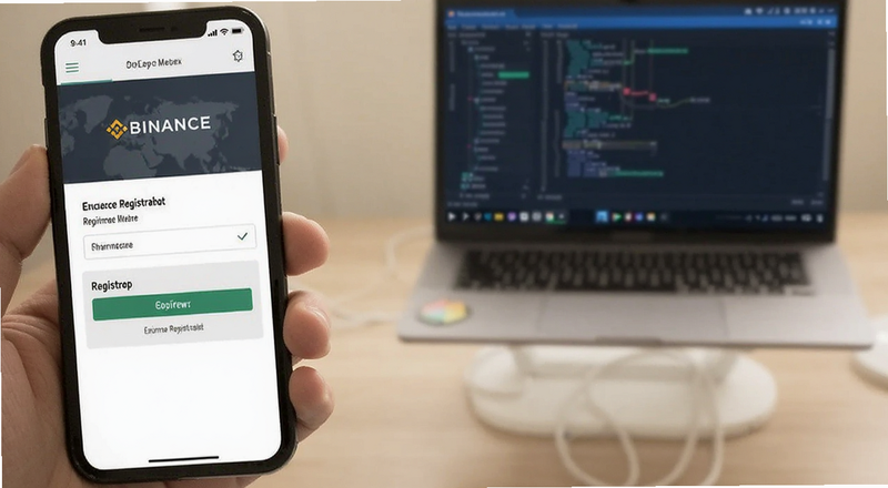 Binance注册页面手机端界面预览图