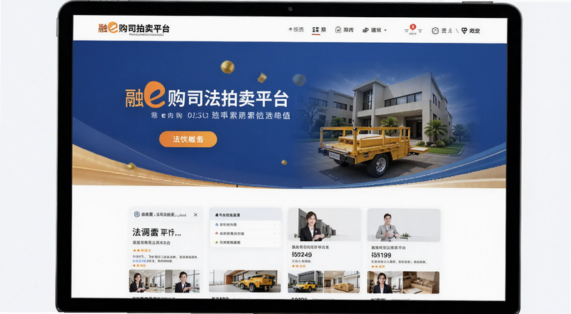 融e购司法拍卖平台首页展示图
