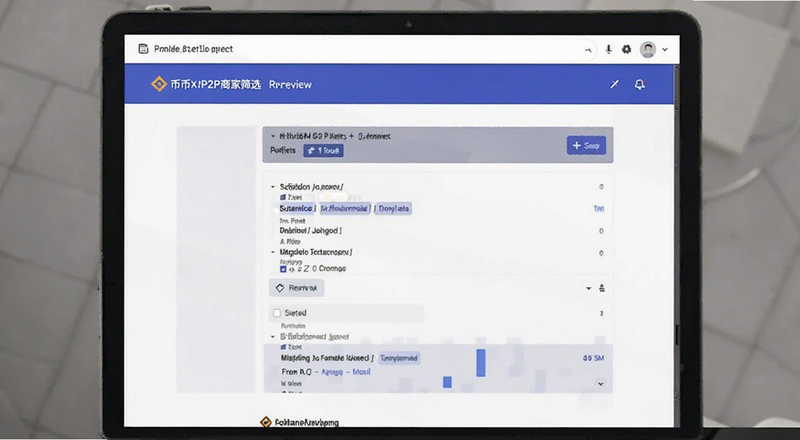 币安P2P商家筛选页面预览图