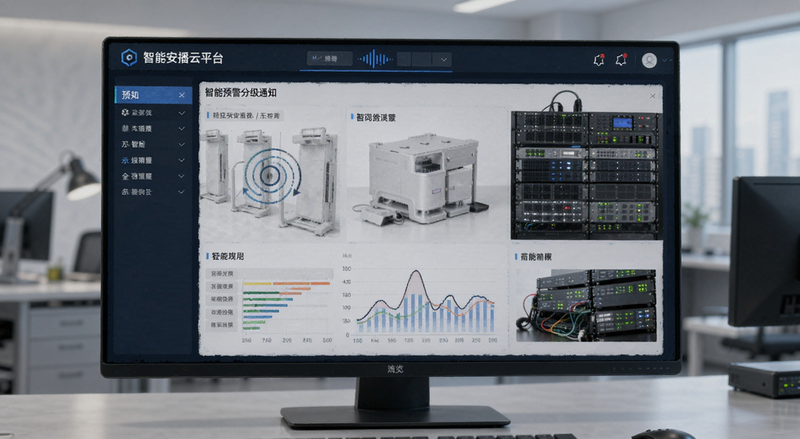 智慧安播云平台智能预警分级通知界面 预览图