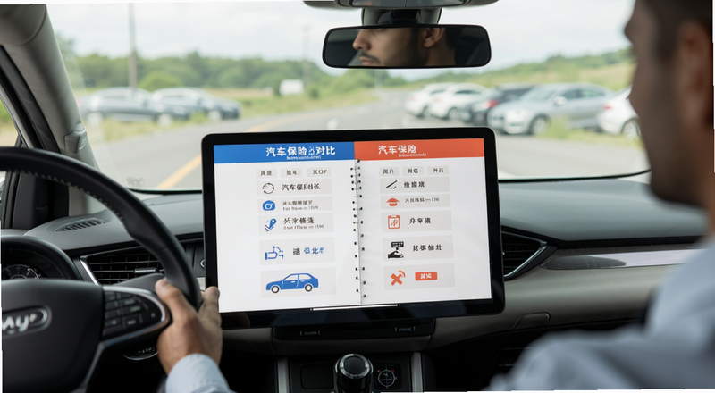 汽车保险对比选择场景图