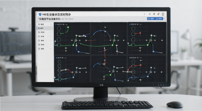 仪器控平台设备状态实时同步界面预览图